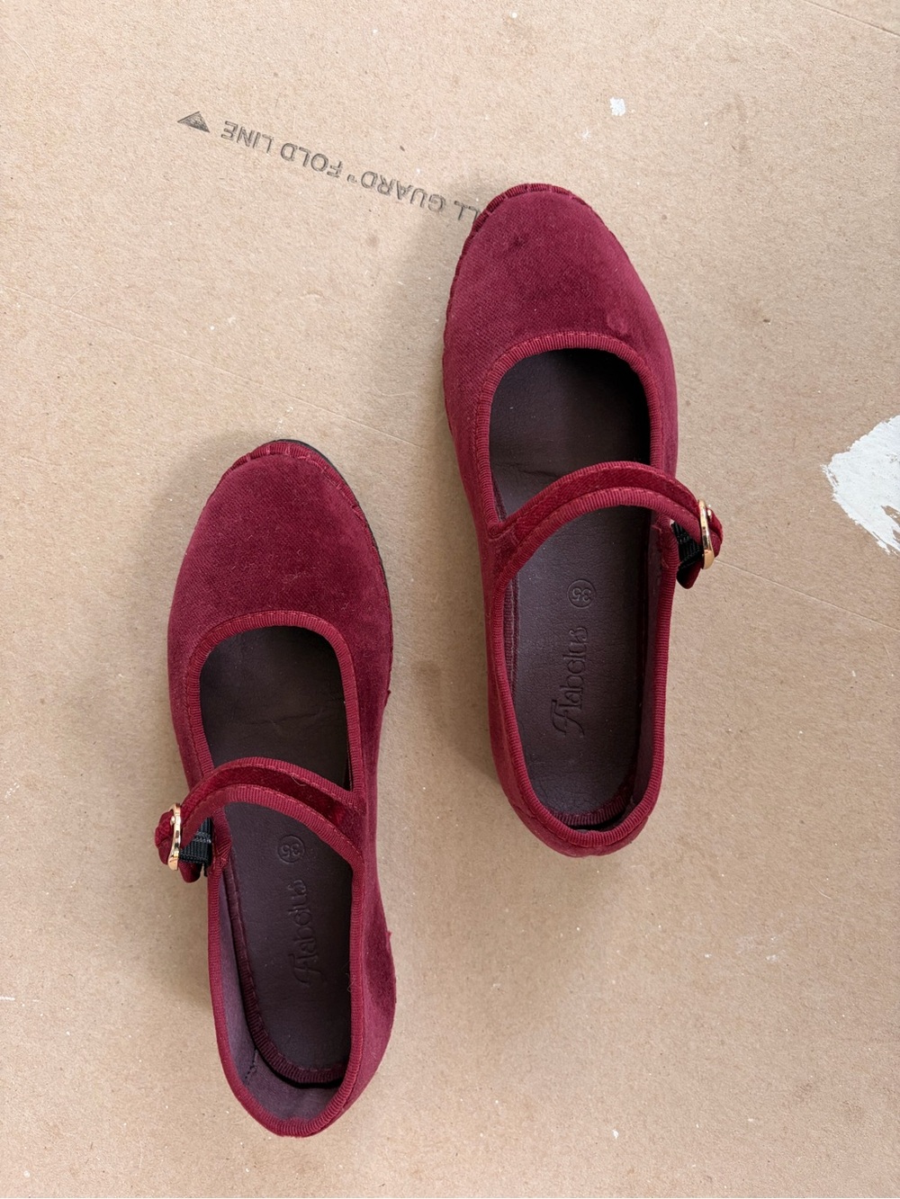 Flabelus Mary Jane Flats with Buckle Strap -